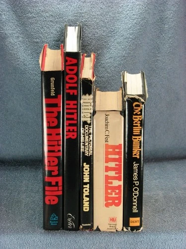Lot4 WWII Book Collection; Hitler File, Pictorial, Bunker, Some Very Rare Photos