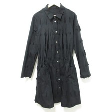 HaaT ISSEY MIYAKE Shirt Coat Dress, Size 2, Black Women USED