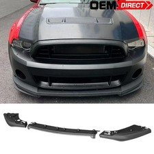 Fits 10-14 Ford Mustang Gt500 Oe Style Front Lip Bumper Spoiler Protector Pp 3pc