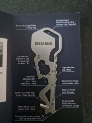 Key Cut Kapselheber Einkaufswagenlöser Paketband-Dorn Reifenprofilmesser 