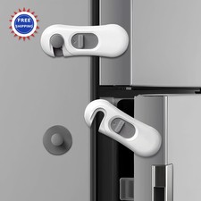 Child Proof Refrigerator Lock 5 Pack Baby Safety Cabinet Locks Adhesive