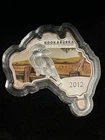 Perth Mint 2012 1oz Kookaburra Map Shaped Coin