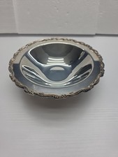 Vintage ONEIDA SILVERSMITHS Silverplated Pedestal Bowl Dish Pre-Owned 