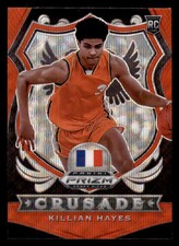 2020 Panini Prizm Killian Hayes Red Wave Crusade Rookie RC Draft Picks #92