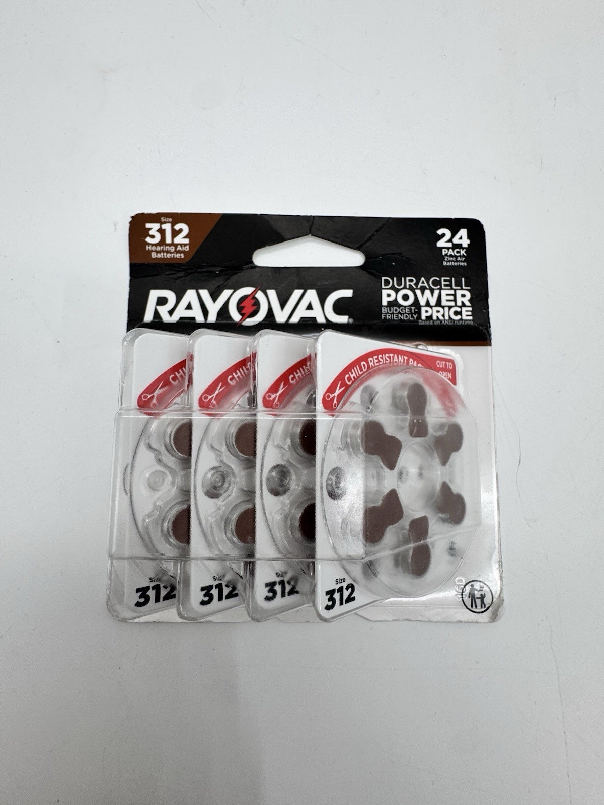 Rayovac Hearing Aid Batteries Size 312 24pack Exp2028