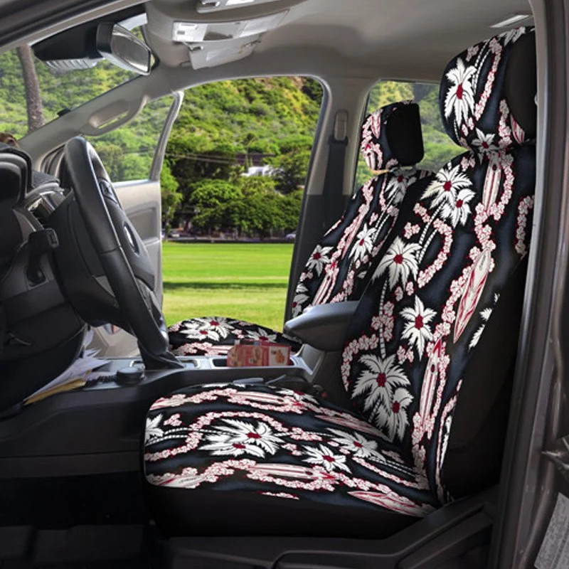For Isuzu i-280 06 Hawaiian 1st Row Surf City Black Custom Seat Cover