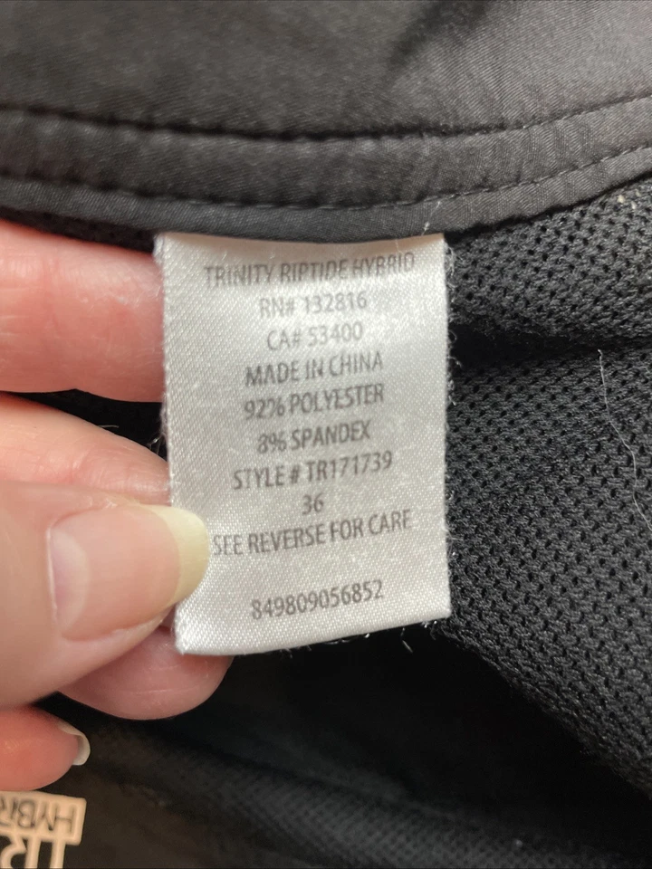 Pantalones Cortos Híbridos Trinity Riptide Para Hombre 36 Negros 10" Entrepierna Elastizados Entrenamiento Exterior Foto 4 de 4