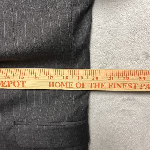 Brooks Brothers Blazer Mens 40R Gray Pinstripe Fitzgerald 1818 Estrato Wool - Picture 14 of 18