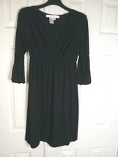 Studio M Little Black Dress Women's Sz MP 3/4 Bell Sleeves