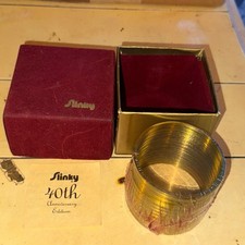 SLINKY: 40th ANNIVERSARY EDITION. NEW. SEALED in SHRINK. Original RED FELT BOX.