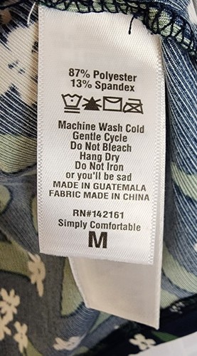 LuLaRoe "PERFECT T" - Azul y Verde Talla Mediana - Imagen 3 de 6