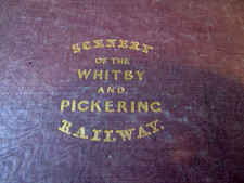 1836-SCENERY OF WHITBY- PICKERING YORKSHIRE VICTORIAN RAILWAY BOOK HENRY BELCHER