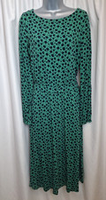 jersey midi dress Boden summer Long Sleeve Floral Print UK10 Regular L3061