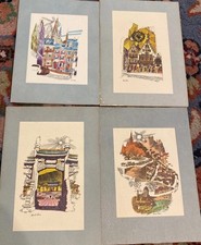 Lot de 4 menus TWA Royal Ambassador première classe David Klein cover art