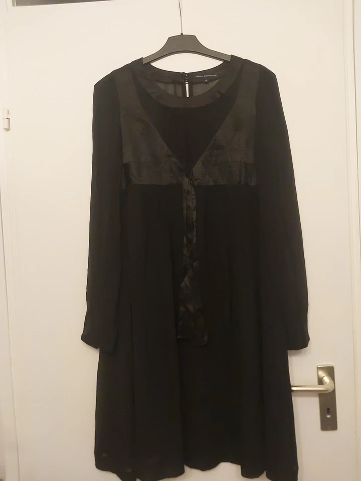 Damen French Connection Kleid Tunika Empire EU 42 UK 14 Seide Vintage Boho Silk - Bild 2 von 4