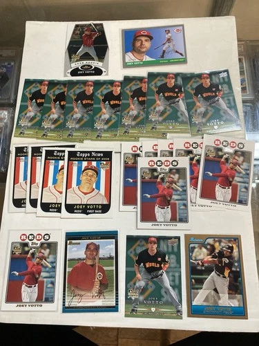22 Joey Votto RC rookies 2002-2008, 1 2020 #’d , topps Gold Bowman Draft 1st Edi