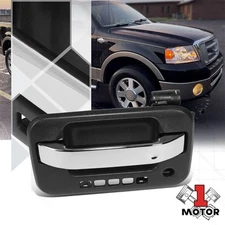[Front Left] Smooth Outer Door Pull Handle With Keyhole for 04-08 Ford F150/Lobo