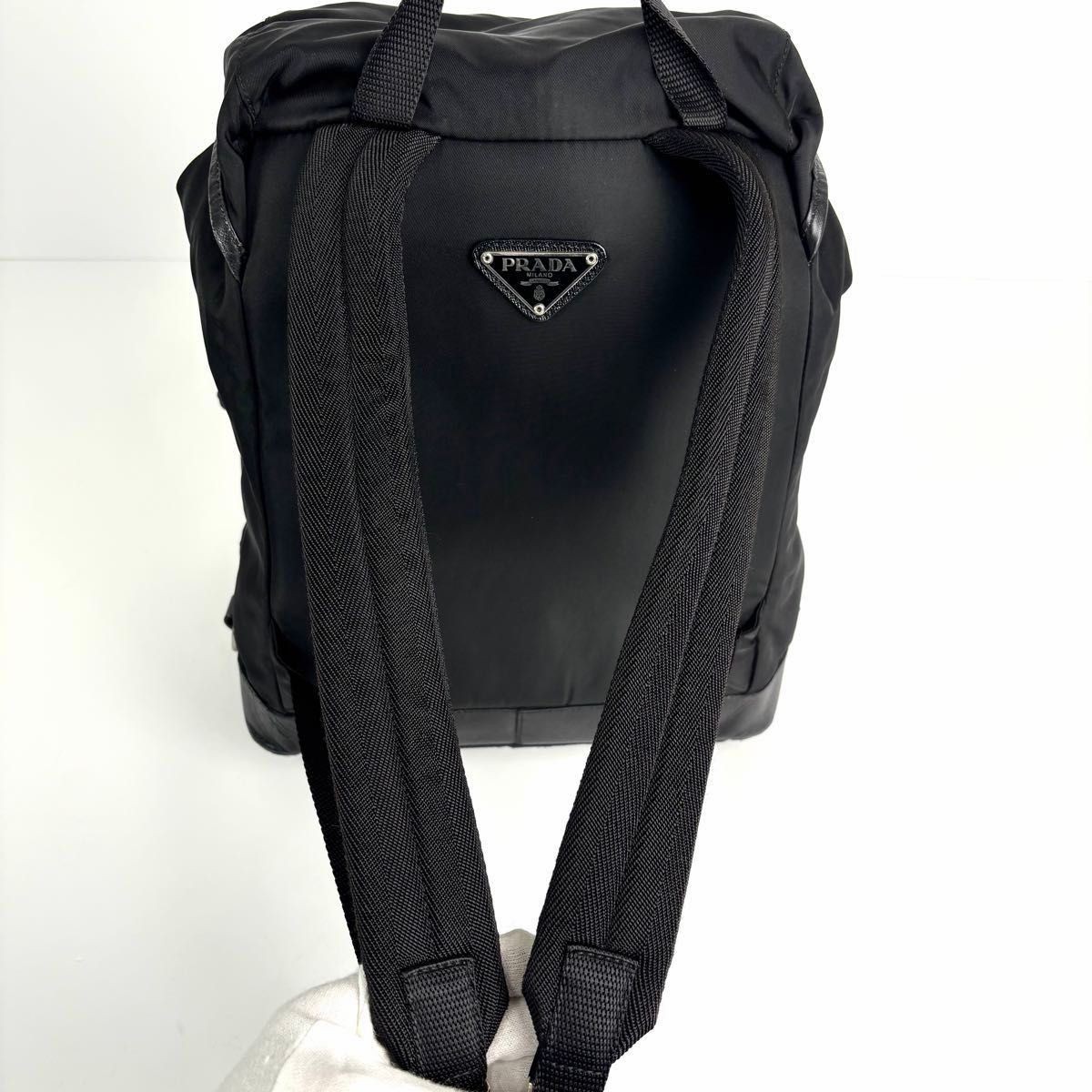 Condition PRADA Rucksack Backpack Triangle Logo N… - image 6