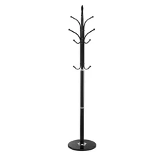 Freestanding Coat Rack Coats Tree Stand with Stable Marble Base & 6 Hooks