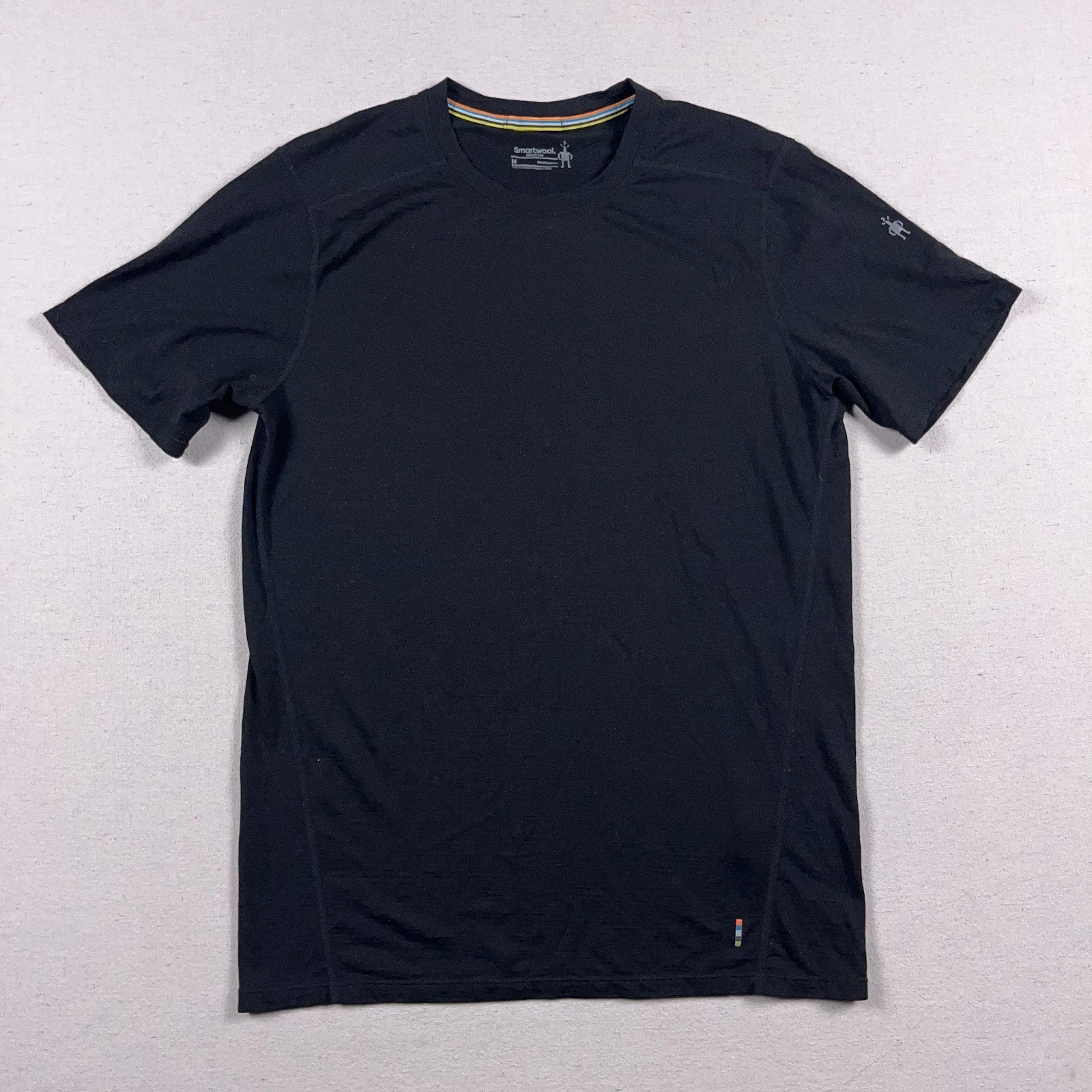 Smartwool T Shirt Men’s Medium Merino 150 Black Base Layer Hiking Gorpcore