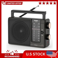 J-03 AM FM Radio Portable Plug in Wall or AA Battery Operated for Home/Outdoo...