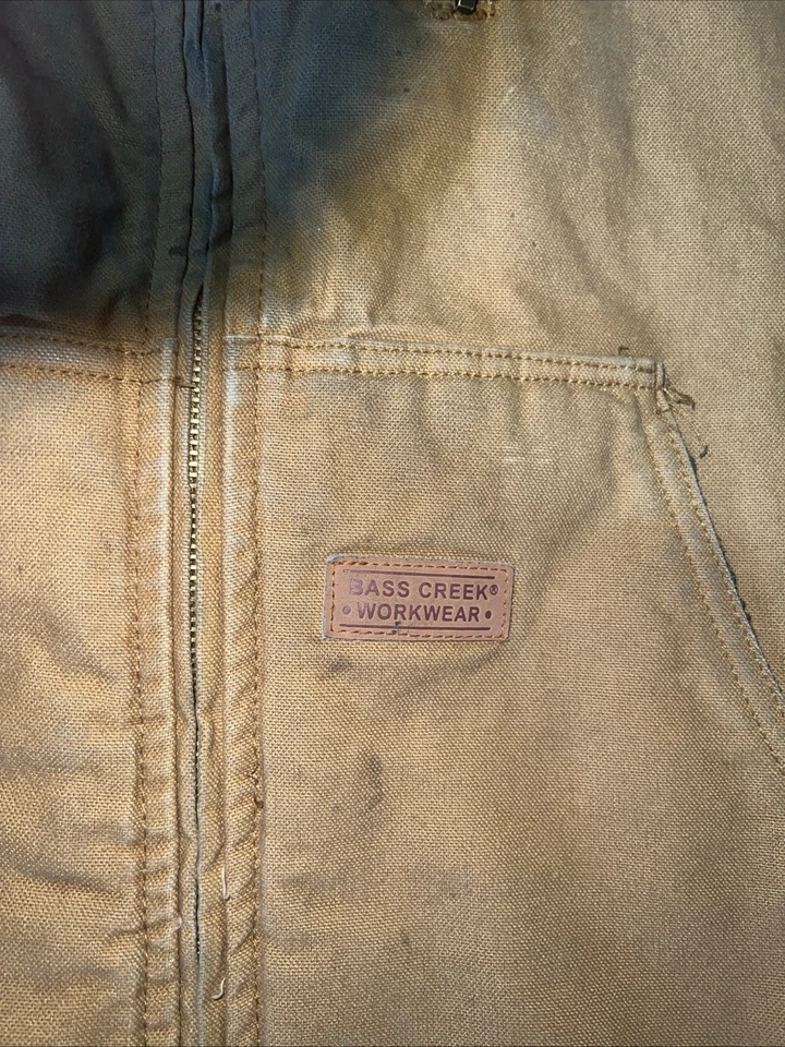 Colete de trabalho vintage Bass Creek Outfitters Sherpa forrado de lona de pato - Masculino GG - Imagem 2 de 4