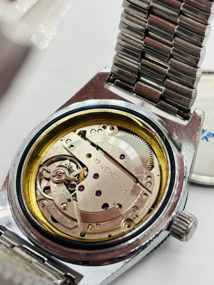 Vintage ANKER 35 Diver 17 Rubis Antichoc Relógio Automático Masculino Alemanha - Imagem 3 de 4