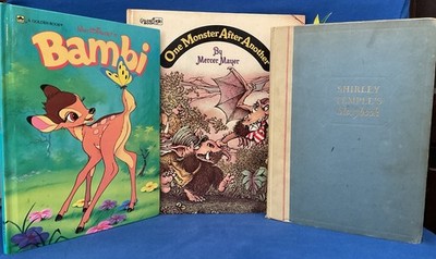 Lot of 3 - One Monster After the Other, Shirley Temple's Storybook, Disney Bambi