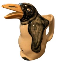 Vintage Penguin Alaska Souvenir Pitcher Creamer Ceramic 1920s-30s Art Deco 6"
