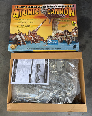Atomic Cannon 280mm Gun with 50 Ton Transporters 1:32 Revell/Renwal New Open Box