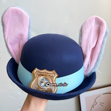 Sombrero de Sheriff con Oreja de Conejo Flexible Película Juegos con disfraces Disfraz Accesorio Halloween