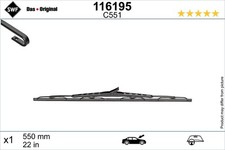 SWF 116195 Wischblatt rechts für MITSUBISHI  passend für NISSAN OPEL PEUGEOT