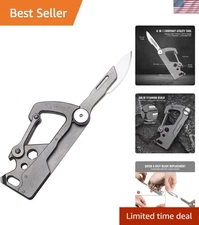 Compact EDC Keychain Clip, Small Carabiner Keychain Holder, Anti-Lost Quick R...