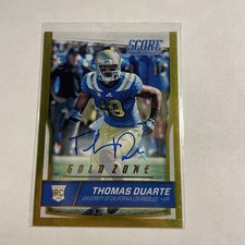2016 Score Rookies Gold Zone Signatures /50 Thomas Duarte #438 Auto