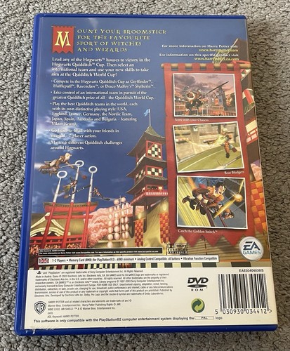 Harry Potter Quidditch World Cup Sony Playstation 2 PS2 Complete With Manual - Picture 4 of 4