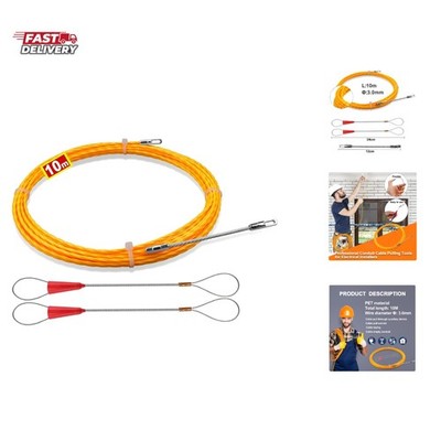 Electrical Fish Tape 10m | 3.0 mm Wire Fish Tape Wire Puller | Wire Snake for...