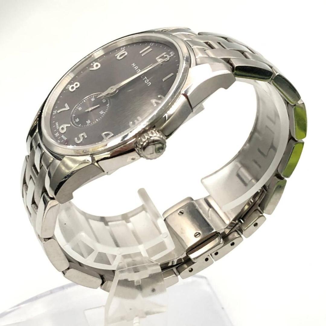 Hamilton Men Wristwatch Black Round Silver Swiss Unconfirmed