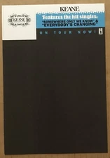 KEANE Rare VINTAGE 2004 PROMO CARDSTOCK Paper BIN CARD DISPLAY of Hopes CD MINT
