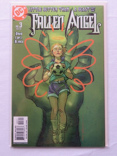 Lotto di 5 sacchetti e tabellone vintage 2003-04 DC Comics 'Fallen Angel' # 1, 2, 3, 5, 6 - Foto 3 di 6