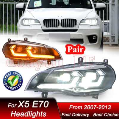 2x Für BMW X5 E70 2007-2013 Scheinwerfer Montage Upgrade LED DRL Laser Projektor