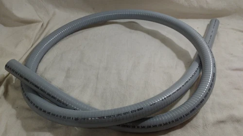 KWIKFLEX Liquid-tight Flexible NM Conduit Type-B, Grey, 3/4" x 6' L