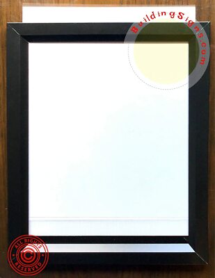Elevator Inspection Frame Black 8.5x11 (Heavy Duty - Aluminum)--REF24-1027