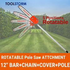 ROTATABLE Pole Saw Chainsaw Attachemnt  Fit SHOGUN 62CC Brushcutter Line Trimmer