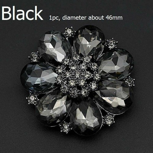 1PC Crystal Diamante Flower Buttons DIY Sewing Fasteners Accessory Shiny Fashion - Picture 12 of 15