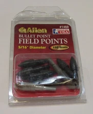 6 New Allen 1460 Bullet Tip Bullet Field Point 5/16" dia 100 Grain + 2 FREE S/H