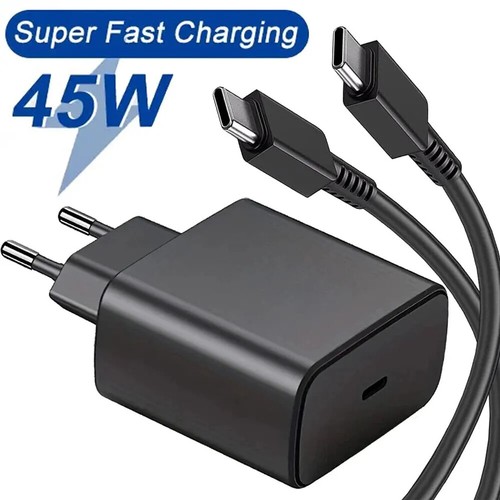 Charge Rapide 45W pour Samsung Chargeur USB C PD Charge Rapide 3.0 Charge Murale Neuf