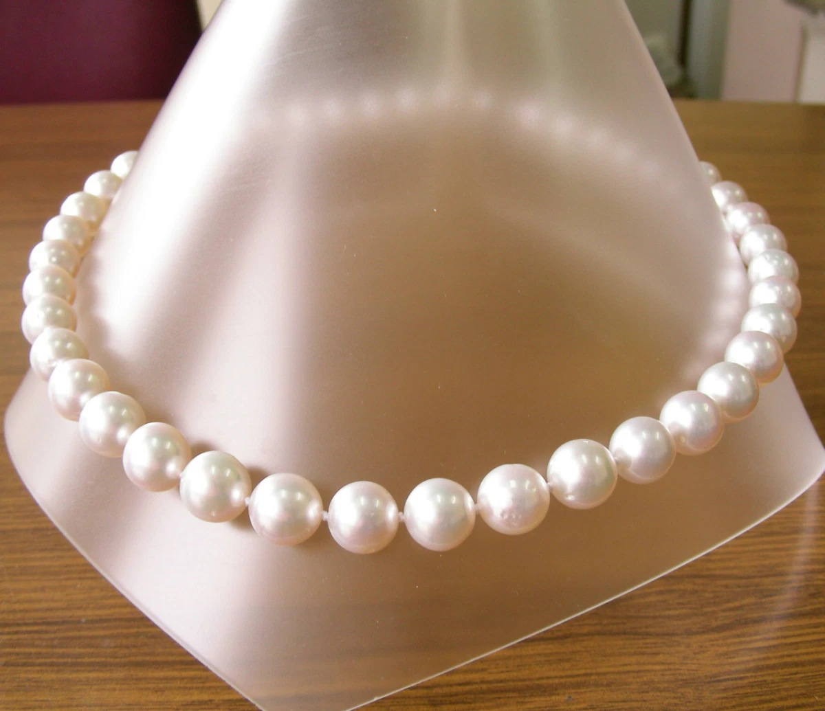 18ct gold pearl necklace discount