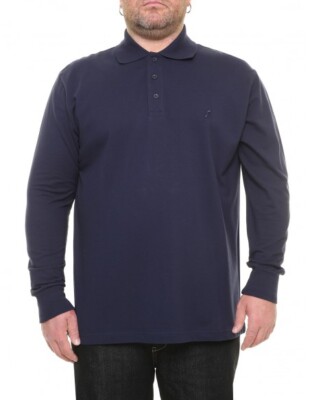 Übergrößen Herren Maxfort Polo Piquet 10001 Langarm Baumwolle XL - 10XL
