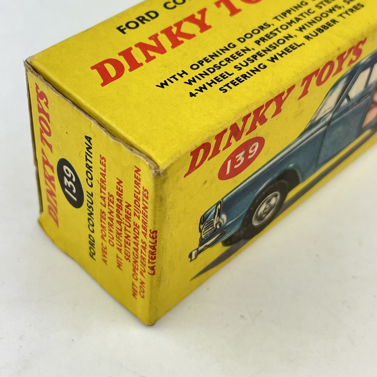 Dinky Toys 139 Ford Consul Cortina – Miniature Anglaise Vintage Avec Boîte D'origine
