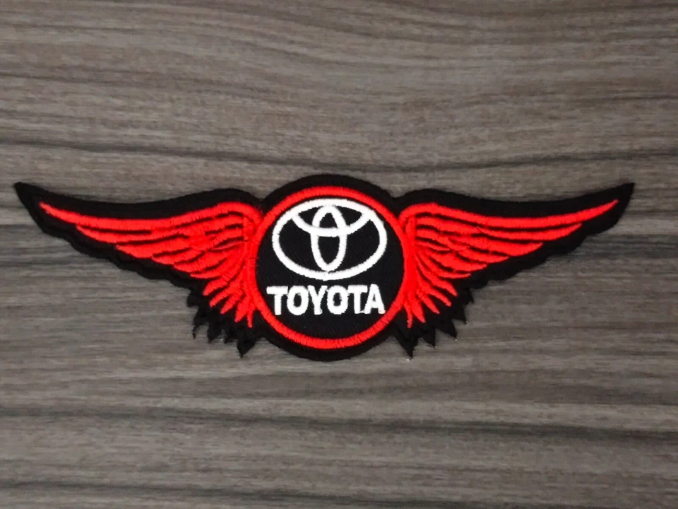 3 pcs TOYOTA Wing Car MOTOR Racing Patch Embroidered Iron or Sew on Jacket Jean - Image 3 of 4